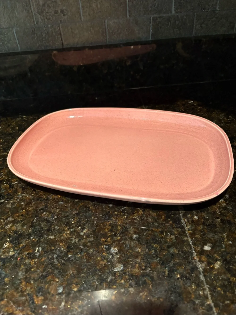 Russell Wright Platter by Steubenville 13” Pink